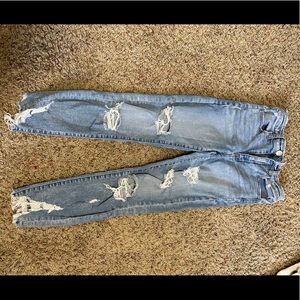 American Eagle super high rise crop jegging